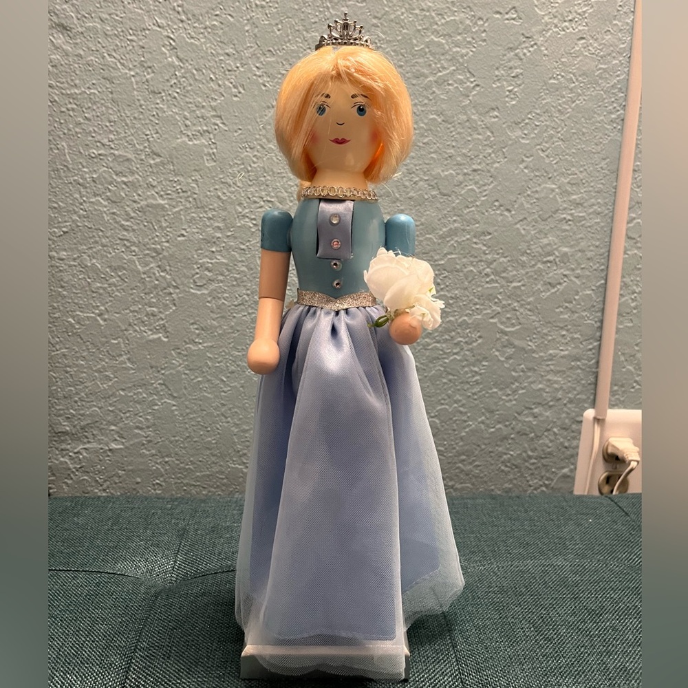 Clever Creations Princess 14 Inch Traditional Wooden Nutcracker